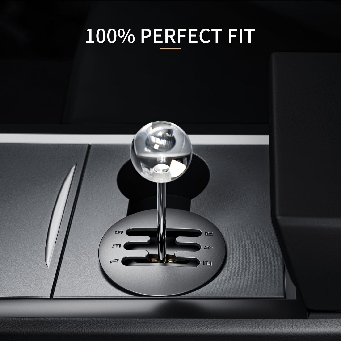 MIFMIA Cup Holder Shifter for Tesla Model 3, Model Y Accessories 2023 2022 2021, Manual Gear Stick Control Sense, Rediscover The Mechanical Feel, Cristal