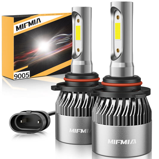 MIFMIA H10 9145 9140 9040 LED Fog Light Bulbs, 500% Brighter 6500K Cool White