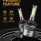 MIFMIA 9005 9006 Combo LED Headlight Bulbs, 500% Brighter 6500K Cool White, Halogen Replacements, Pack of 4
