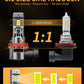 MIFMIA H11 H9 H8 LED Headlight Bulbs Kit, 1:1 Mini Size 600% Brighter White 2pcs